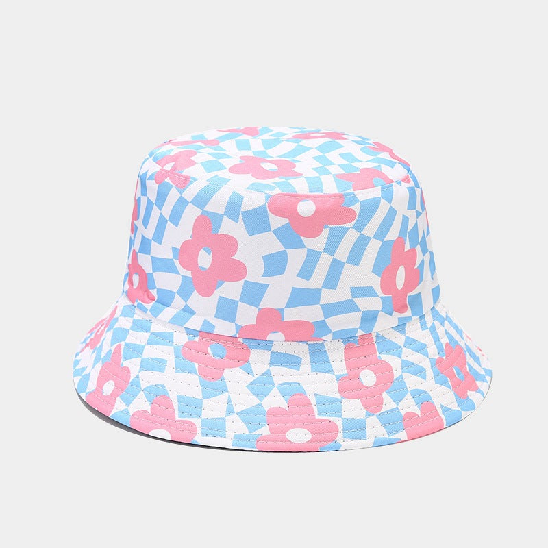 Outdoor Travel Floral Pattern Bucket Hat Sun Hat