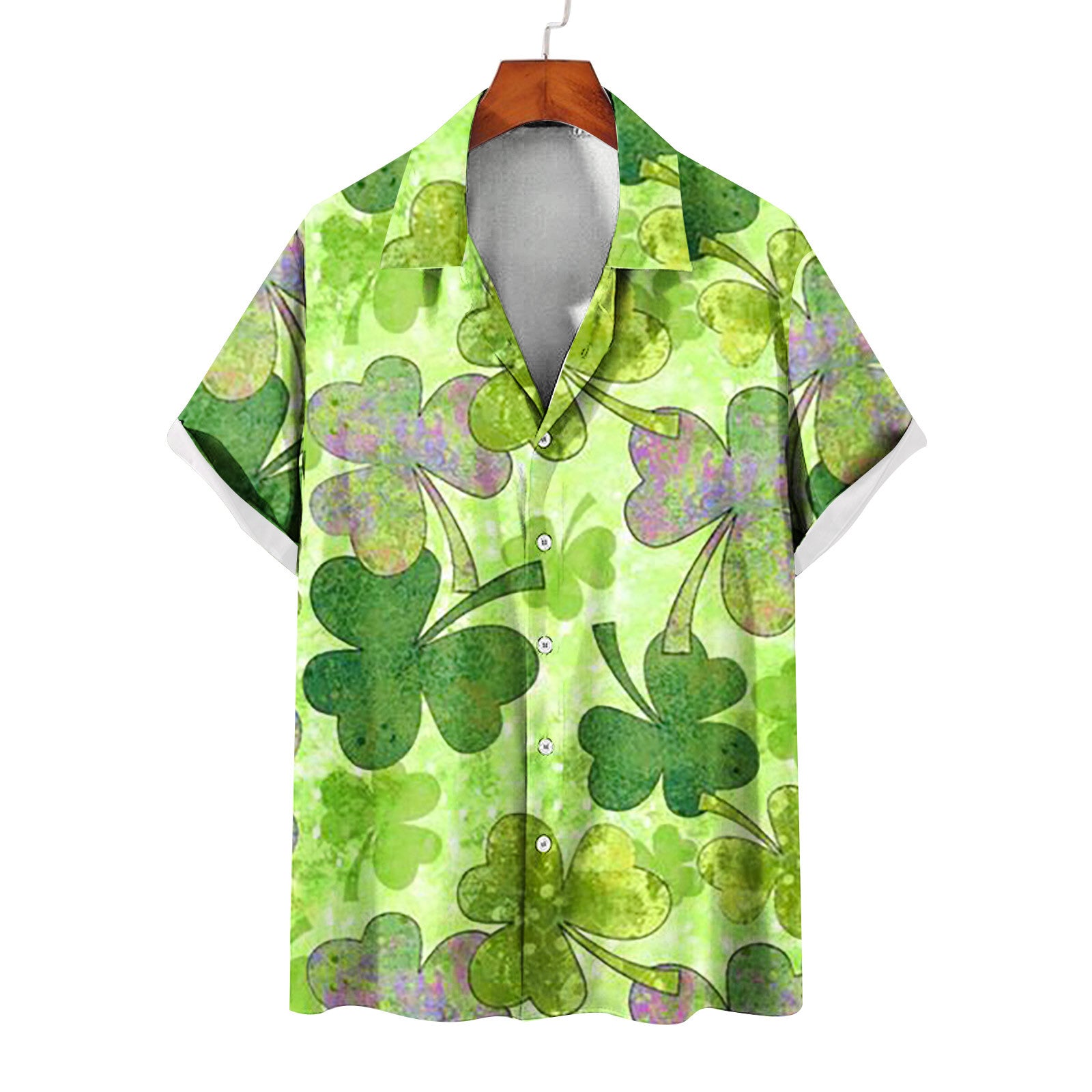 Men's St. Patrick's Day green Short Sleeve Shirt