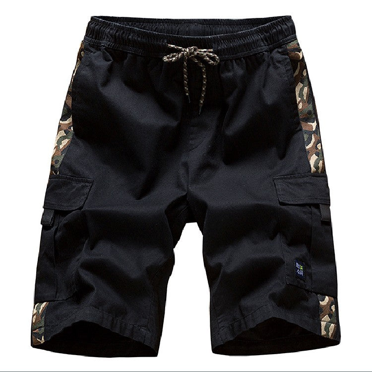 Men's Multi-Pocket Cargo Shorts Summer Men's Pure Cotton Loose Casual Shorts