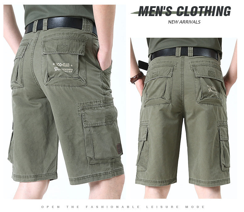 Workwear Men's Shorts Solid Summer Five-point Pants Casual Shorts