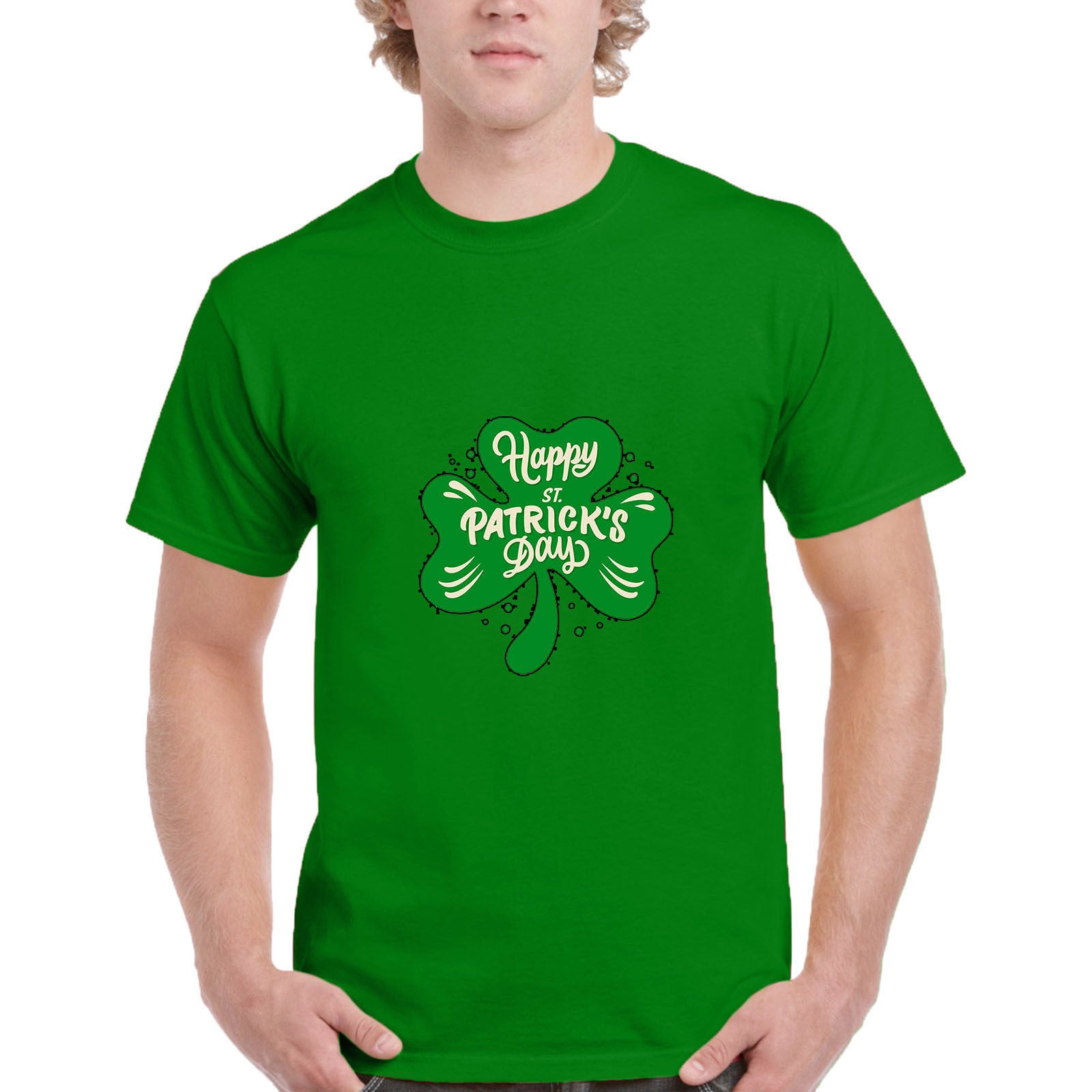 Happy St Patrick's Day Green Shamrock T-Shirt