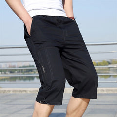 Men's  Summer Pants Cropped Cargo Pants Pure Cotton Shorts