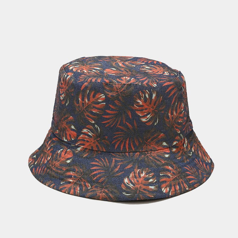 Printed Bucket Hat Reversible Wearing Sun Visor Foldable Hat