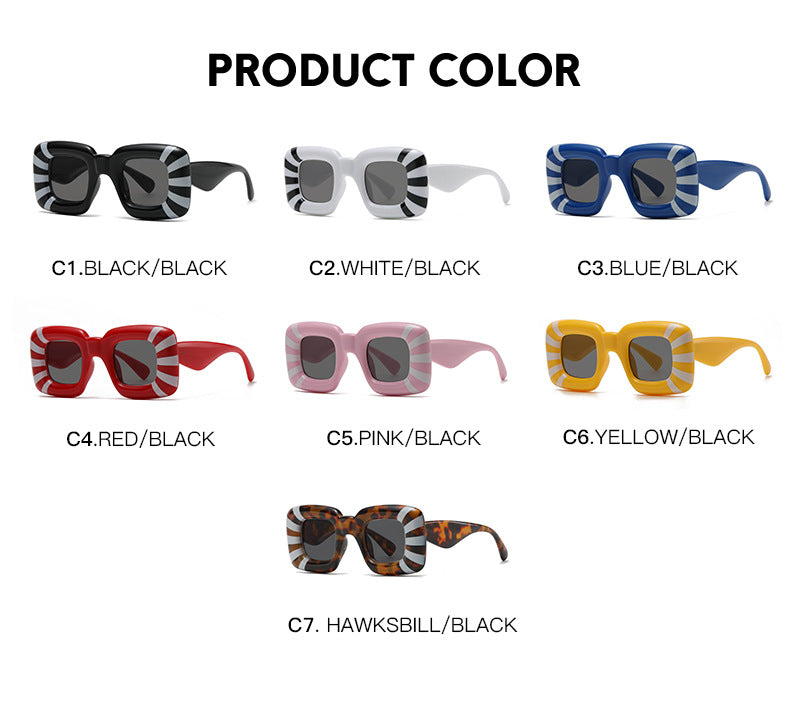 Fashion Print Sunglasses, European and American Personality Sunglasses