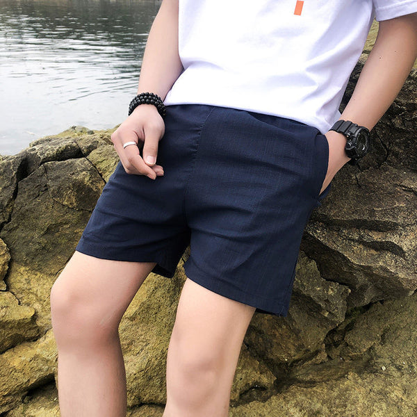 Pure Cotton Shorts Men's Summer Cotton Men's Loose Casual Five-point Shorts