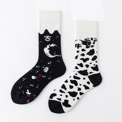 Cute and Comfortable Socks Cow Personality Ab Couple Socks