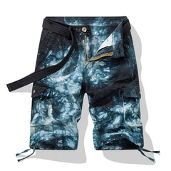 Men's Camouflage Loose Cargo Shorts Loose Plus Size Casual Five-point Pants