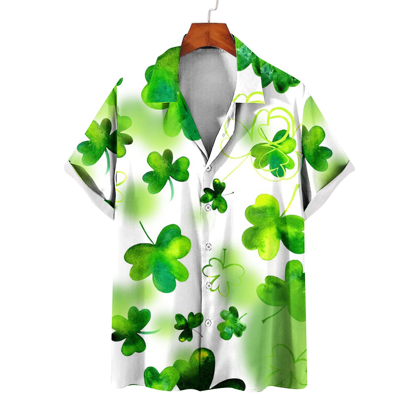 Men's Summer Casual St. Patrick's Day green Shirt