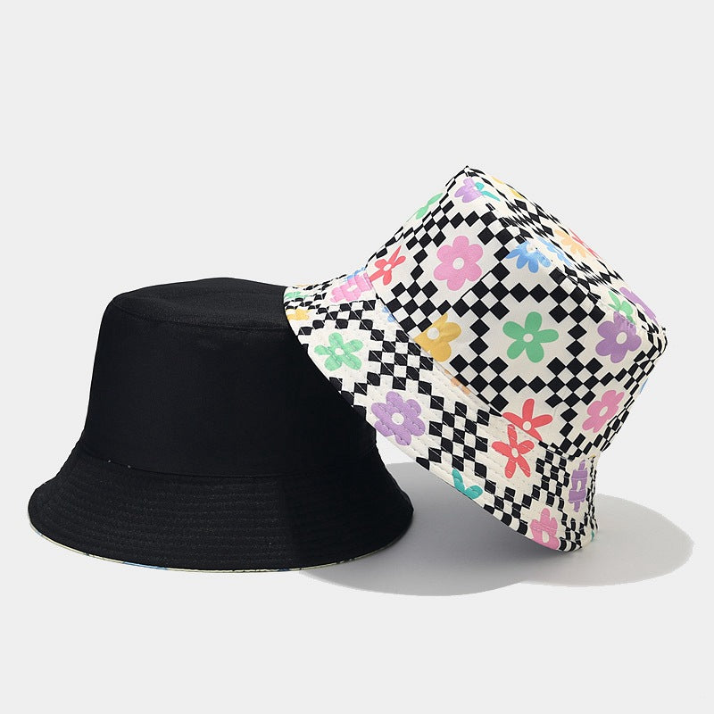 Outdoor Travel Floral Pattern Bucket Hat Sun Hat