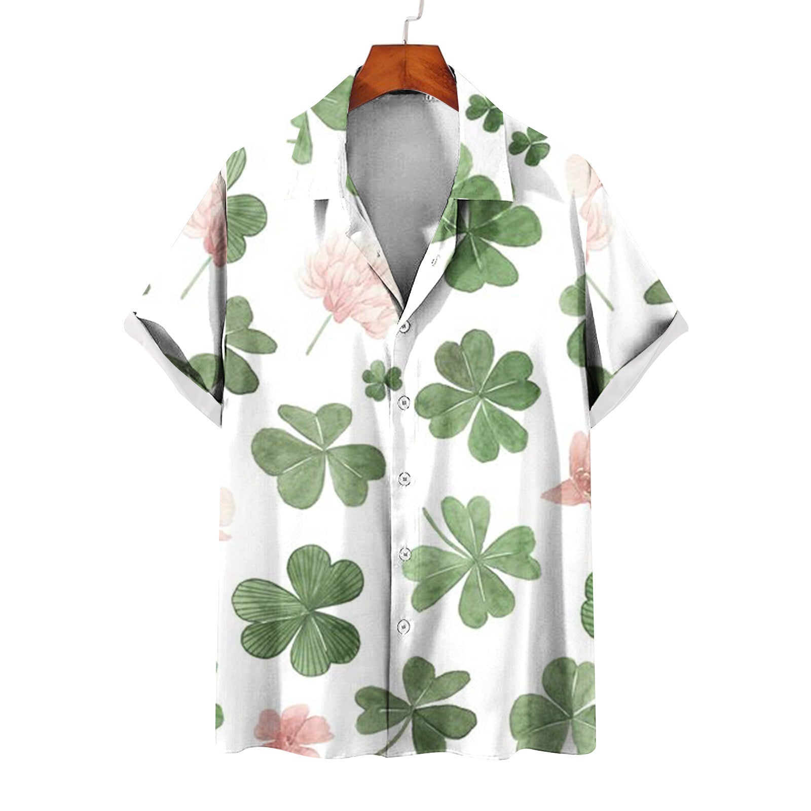 Men's Summer Casual St. Patrick's Day green Shirt