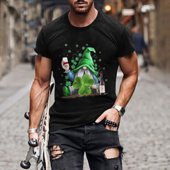 Men's 3D Printed St. Patrick Crew Neck Short Sleeve T-shirt