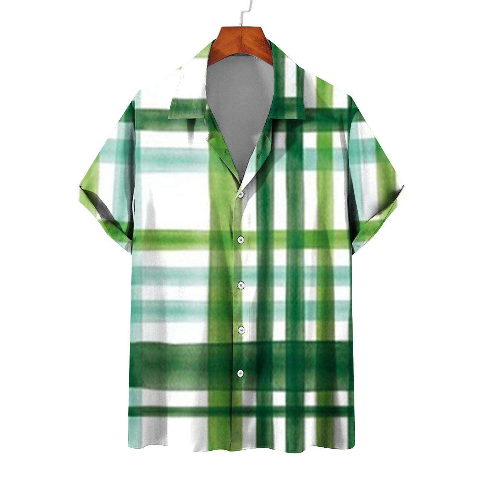 Men's Summer Casual St. Patrick's Day green Short Sleeve