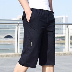 Men's Summer Elastic Pants Plus Size Tooling Pure Cotton Outdoor Casual Sports Shorts