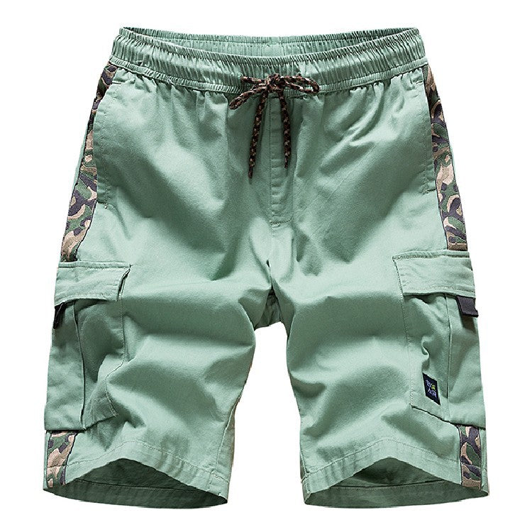 Men's Multi-Pocket Cargo Shorts Summer Men's Pure Cotton Loose Casual Shorts