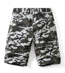 Summer Men's Camouflage Shorts Plus Size US 29-40 Loose Multi-pocket 5-point Pants