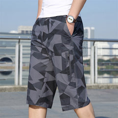 Men's Tooling Shorts Cropped Pants Casual Outdoor Loose Overalls Pants