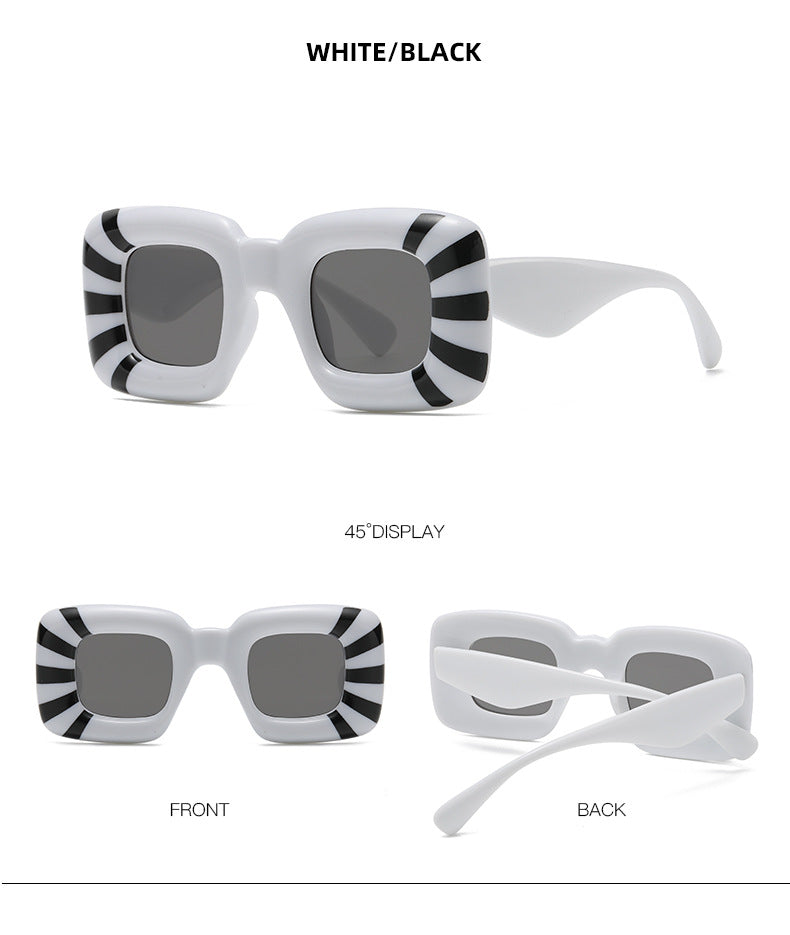 Fashion Print Sunglasses, European and American Personality Sunglasses