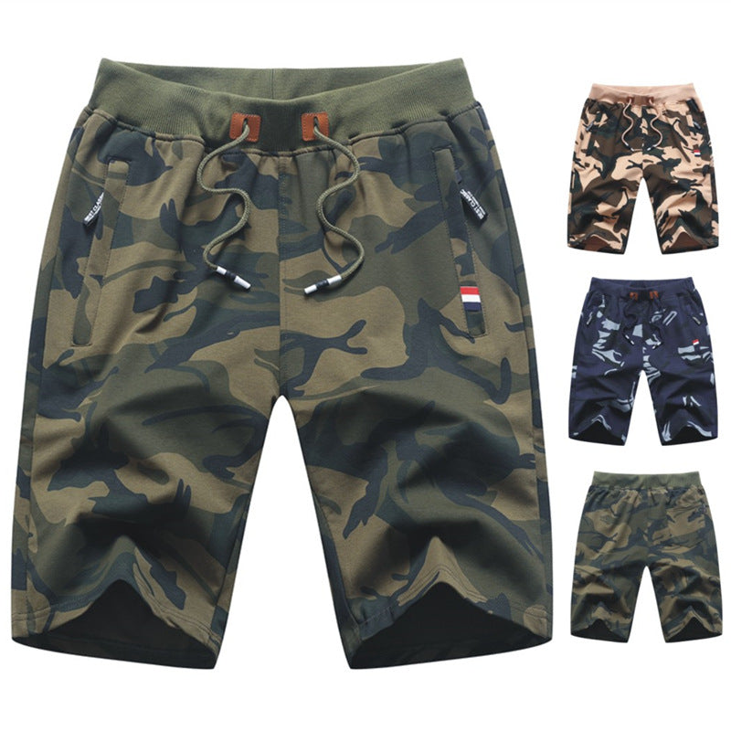 Men's Casual Camouflage Pants Sports Shorts Plus Size Shorts