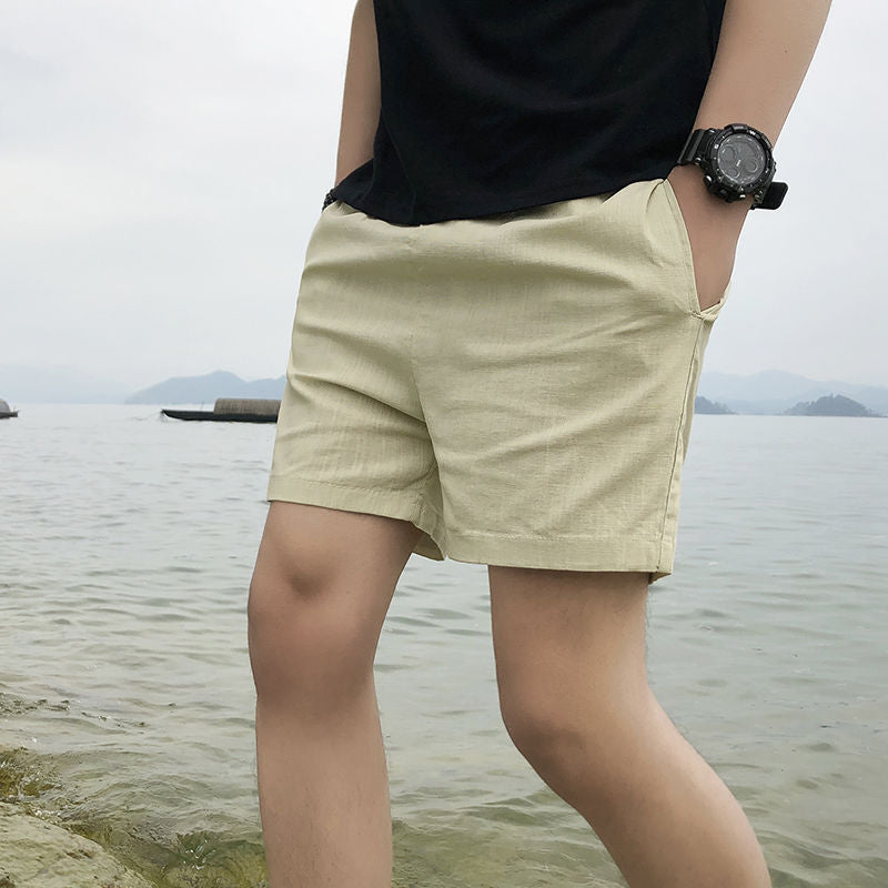 Pure Cotton Shorts Men's Summer Cotton Men's Loose Casual Five-point Shorts