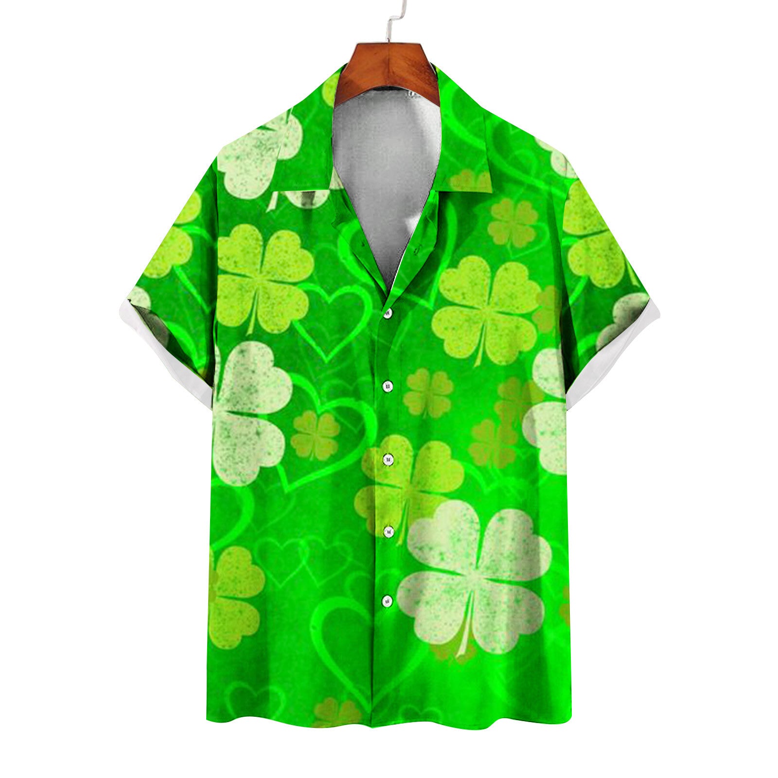 Men's Summer Casual St. Patrick's Day green Shirt