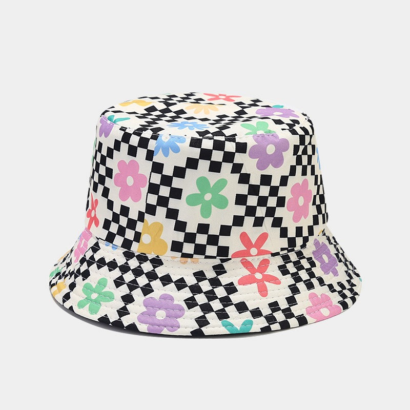 Outdoor Travel Floral Pattern Bucket Hat Sun Hat