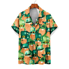 Men's Summer Casual St. Patrick's Day green Shirt