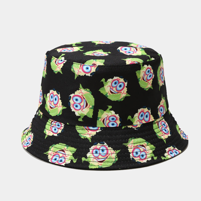 Cauliflower Pattern Summer Outdoor Casual Sunshade Versatile Hat