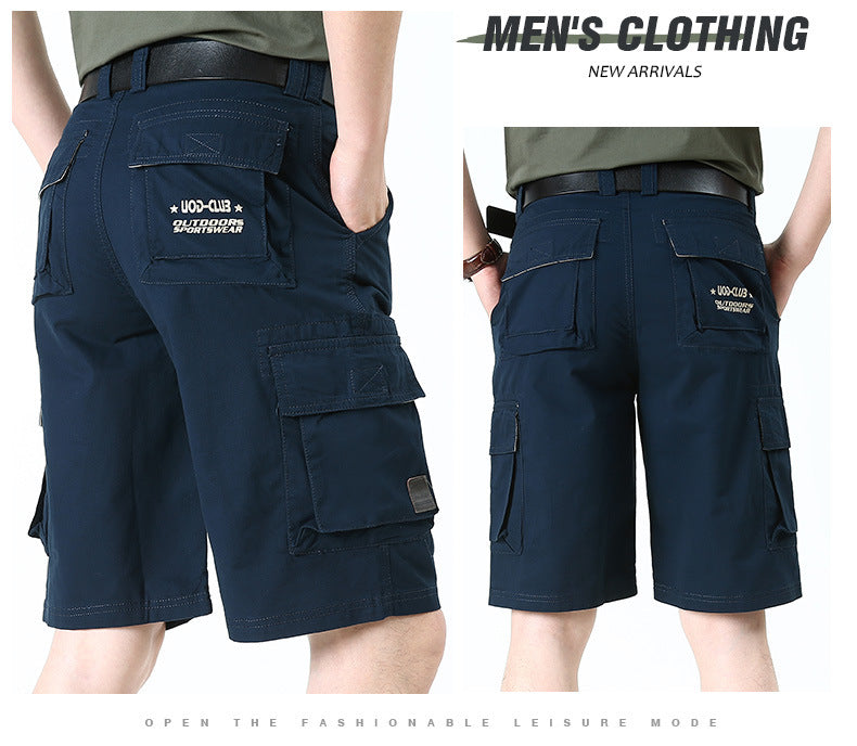 Workwear Men's Shorts Solid Summer Five-point Pants Casual Shorts