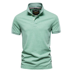 Lapel Casual Men's POLO Shirt Fashion Solid Color Short Sleeve T-Shirt