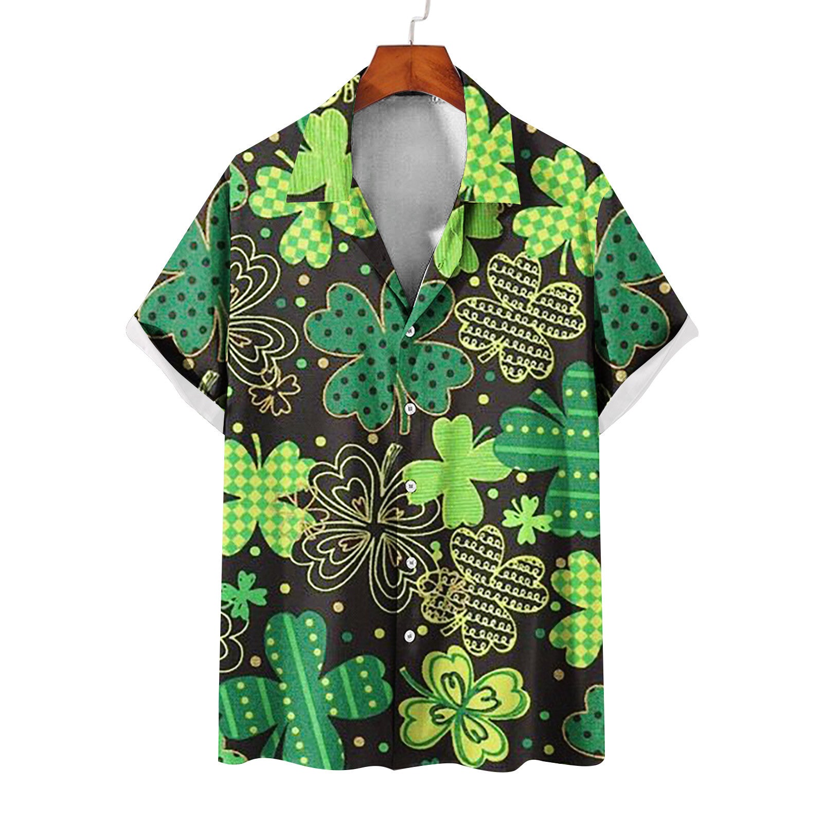 Men's St. Patrick's Day green Short Sleeve Shirt