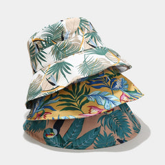 Hawaii Print Seaside Holiday Foldable Fisherman Hat