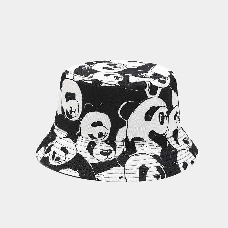 Cow Print Fisherman Hat Women's Double Basin Hat Man