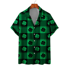 Men's Summer Casual St. Patrick's Day green Short Sleeve