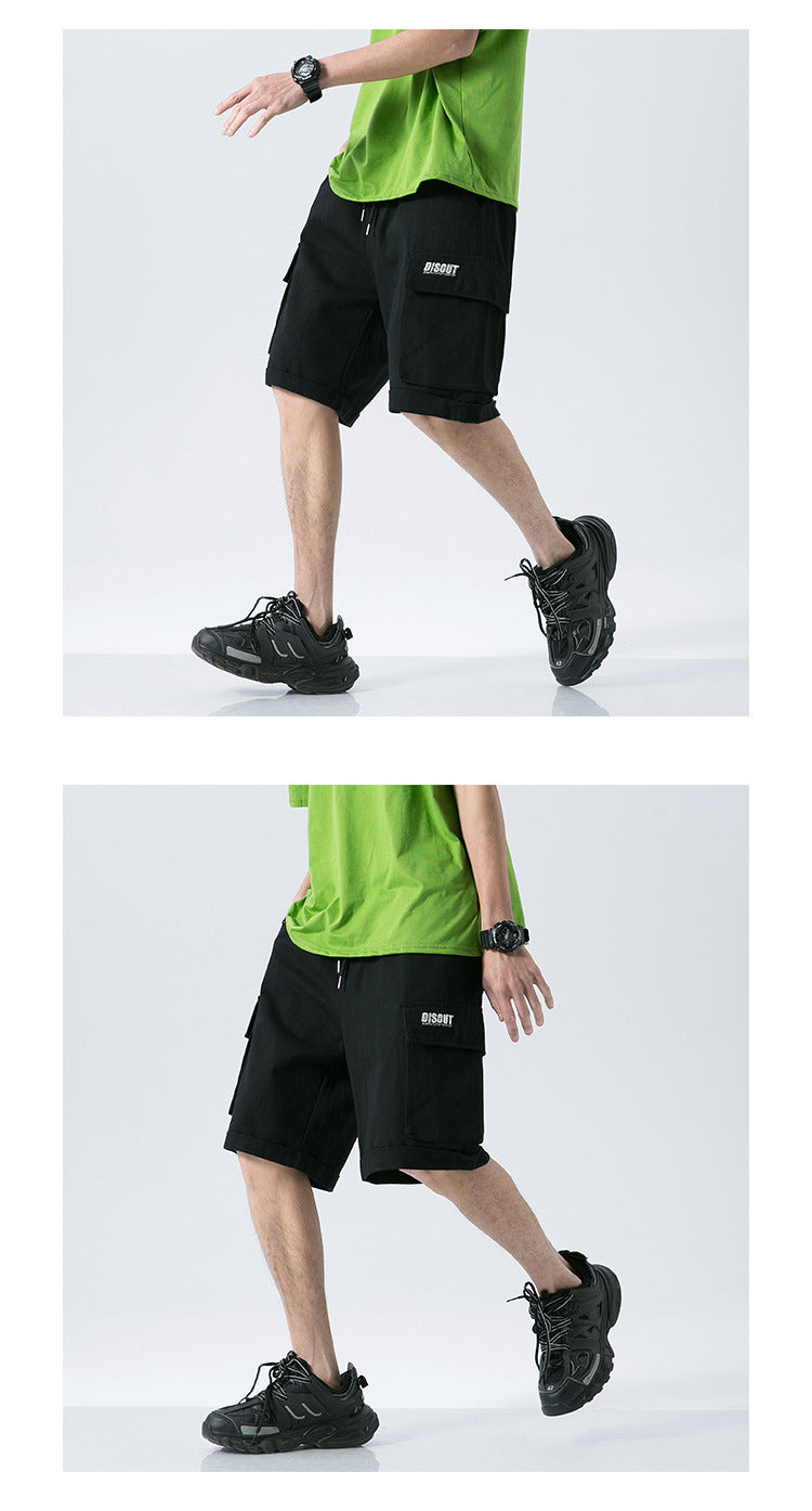 Men's Loose Thin Cotton Sports Five-point Pants Summer Workwear Shorts