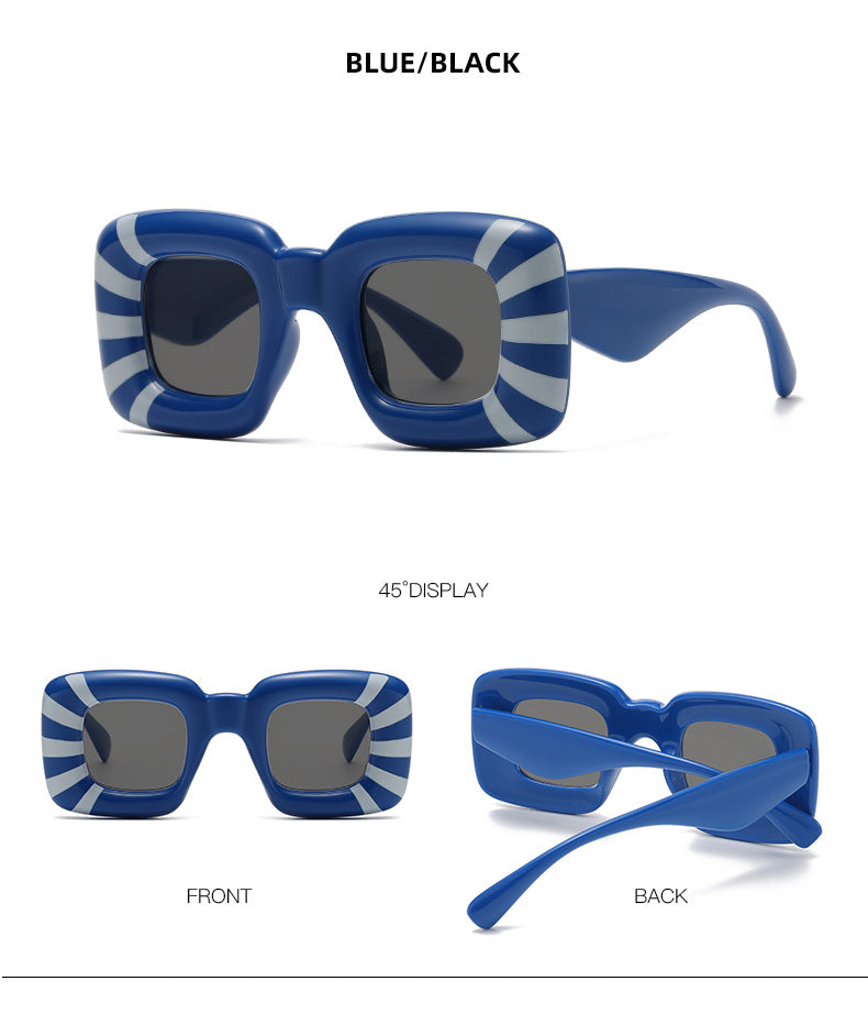 Fashion Print Sunglasses, European and American Personality Sunglasses