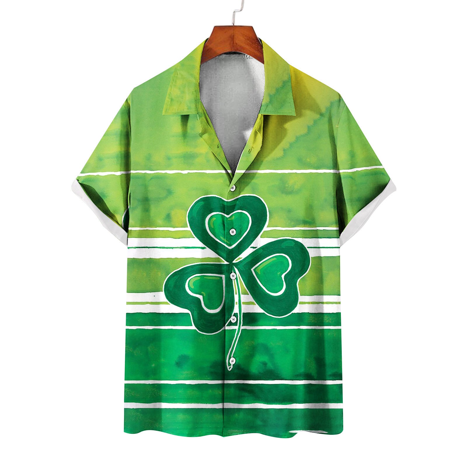 Men's St. Patrick's Day green Short Sleeve Shirt