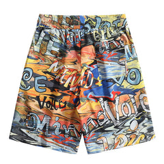 Summer Men's Street Trendy Hawaiian Vacation Casual Printed Shorts