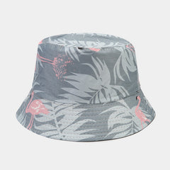 Flamingo Print Bucket Hat Reversible Sun Visor Foldable Hat