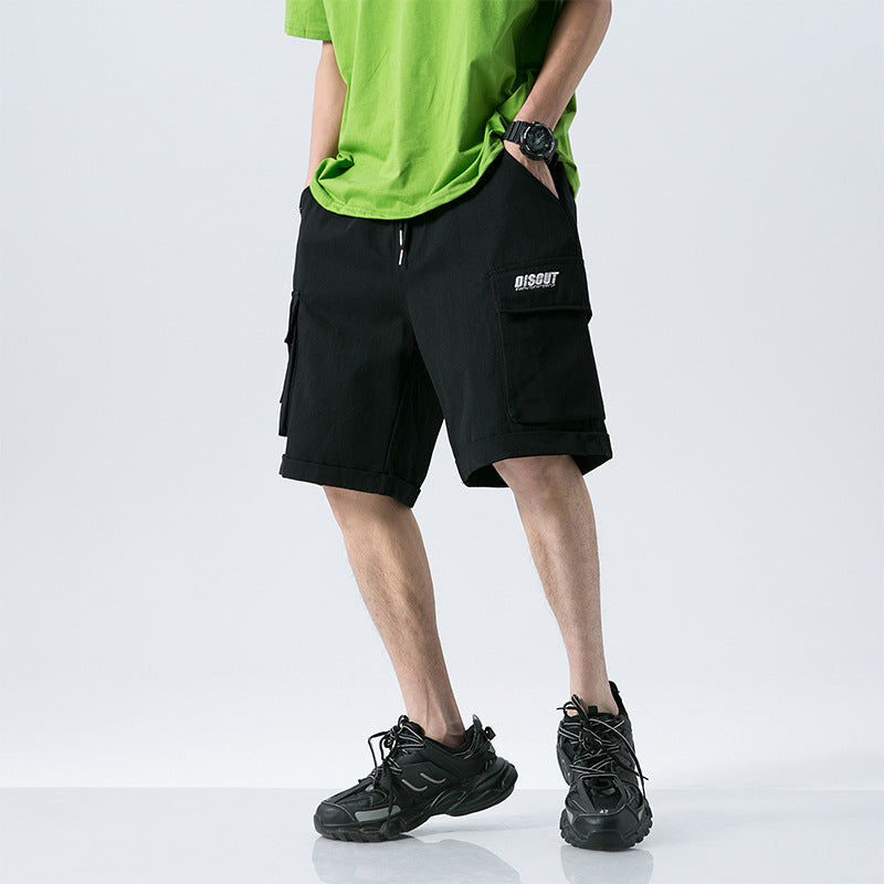 Men's Loose Thin Cotton Sports Five-point Pants Summer Workwear Shorts