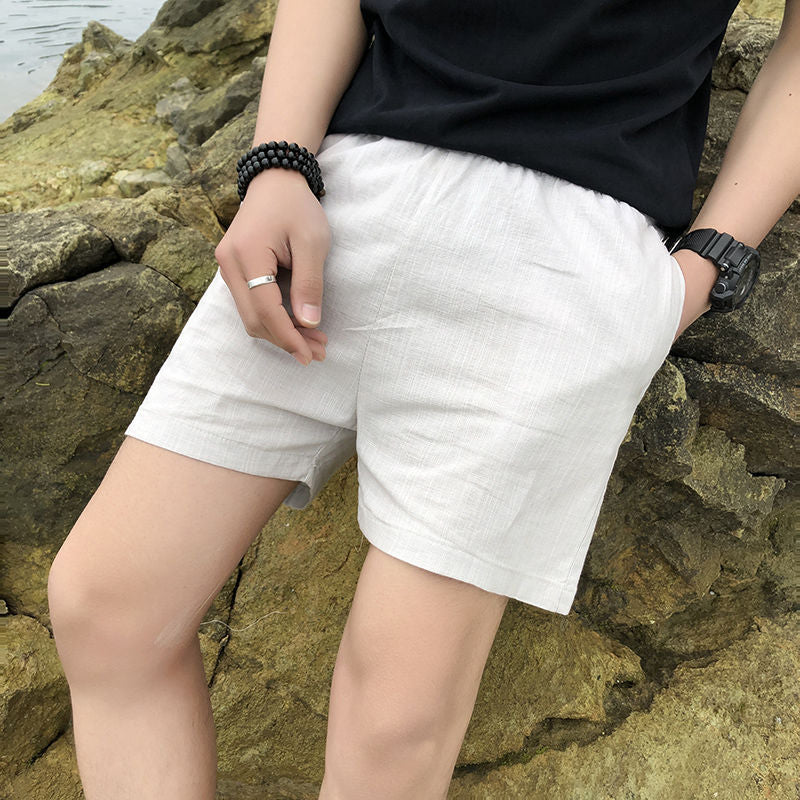 Pure Cotton Shorts Men's Summer Cotton Men's Loose Casual Five-point Shorts