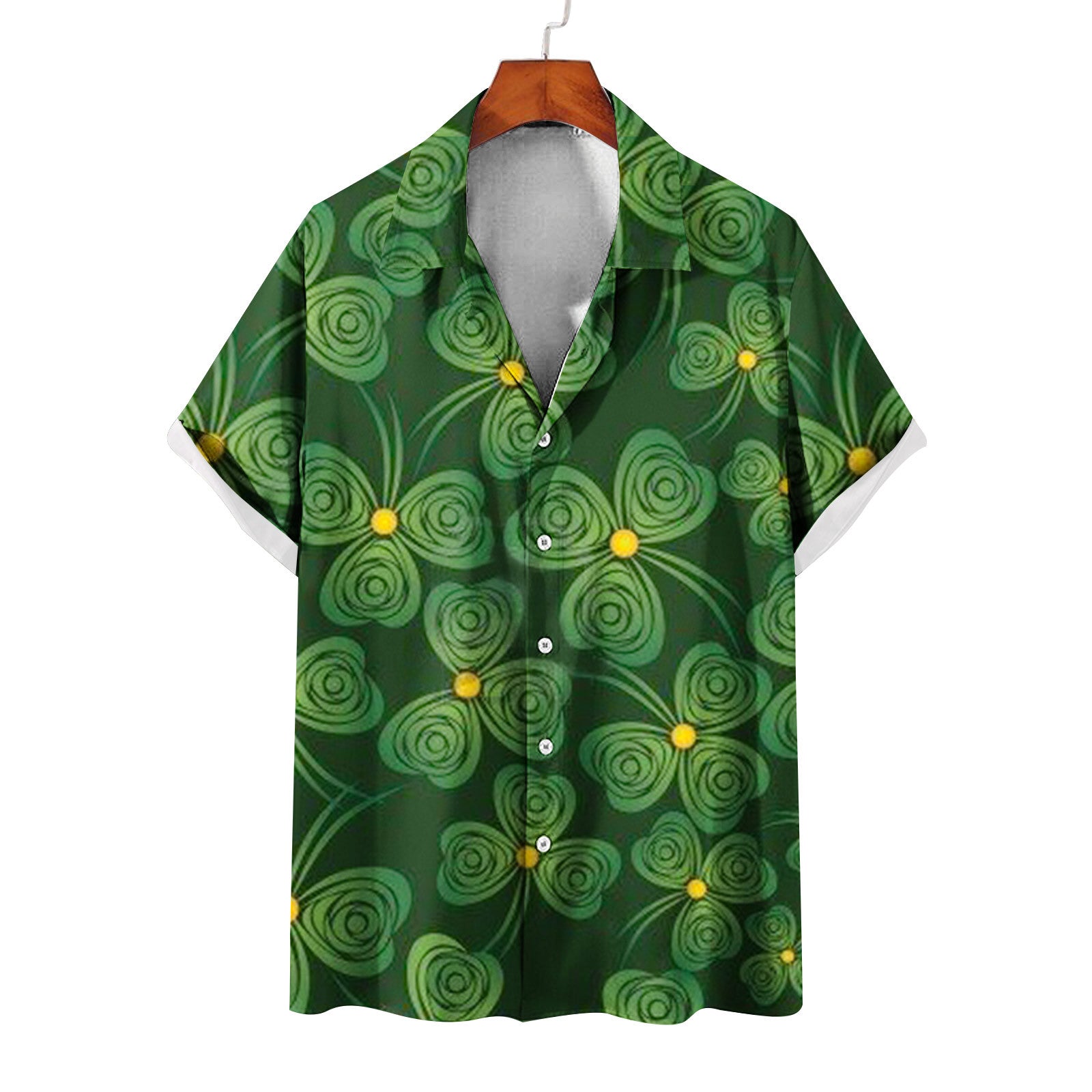 Men's Summer Casual St. Patrick's Day green Shirt