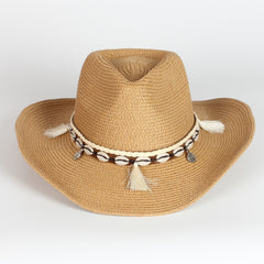 Western Cowboy Sunshade Hat Outdoor Straw Hat Foldable Holiday Knight Hat