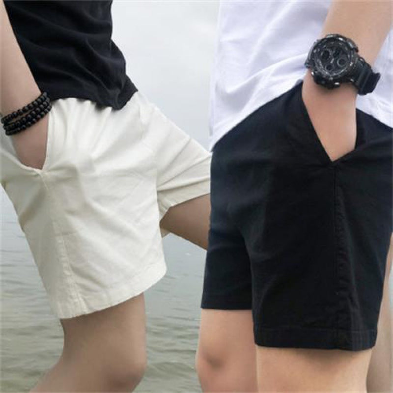 Pure Cotton Shorts Men's Summer Cotton Men's Loose Casual Five-point Shorts