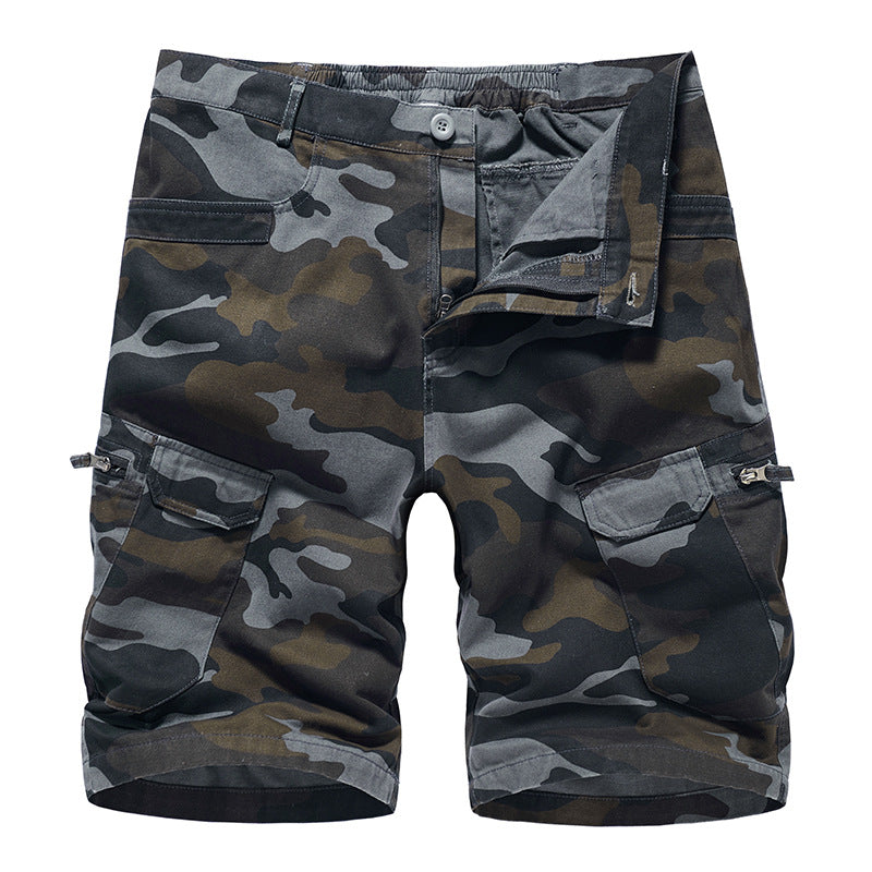 Summer Men's Shorts Camouflage Loose Plus Size Casual Men's Five-point Pants