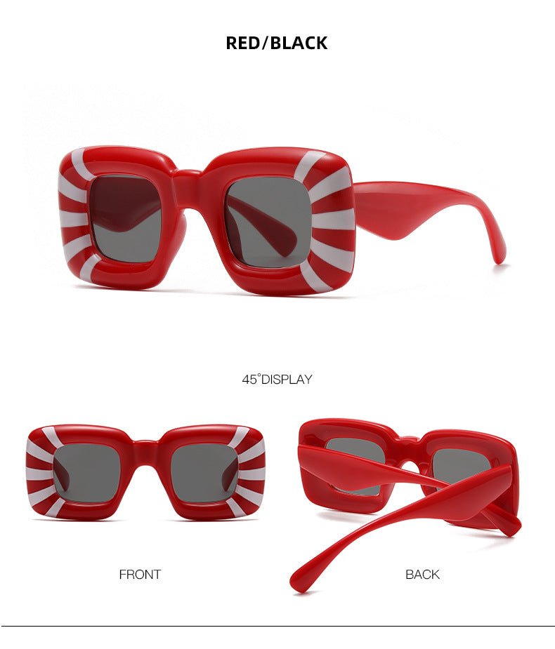 Fashion Print Sunglasses, European and American Personality Sunglasses