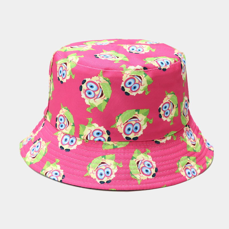 Cauliflower Pattern Summer Outdoor Casual Sunshade Versatile Hat