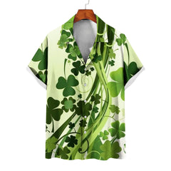 Men's St. Patrick's Day green Short Sleeve Shirt