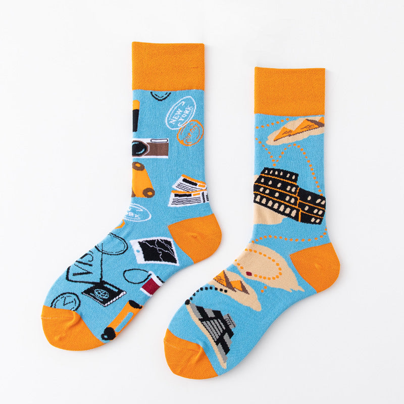 Comfortable Cotton Socks Animal Couple Socks