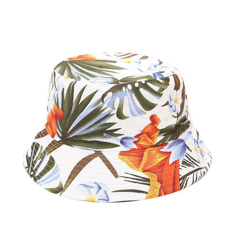 Printed Fisherman Hat Reversible Sun Visor Foldable Basin Hat