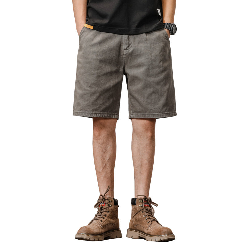 Workwear Casual Shorts Men's Loose Straight Outerwear Five-point Shorts